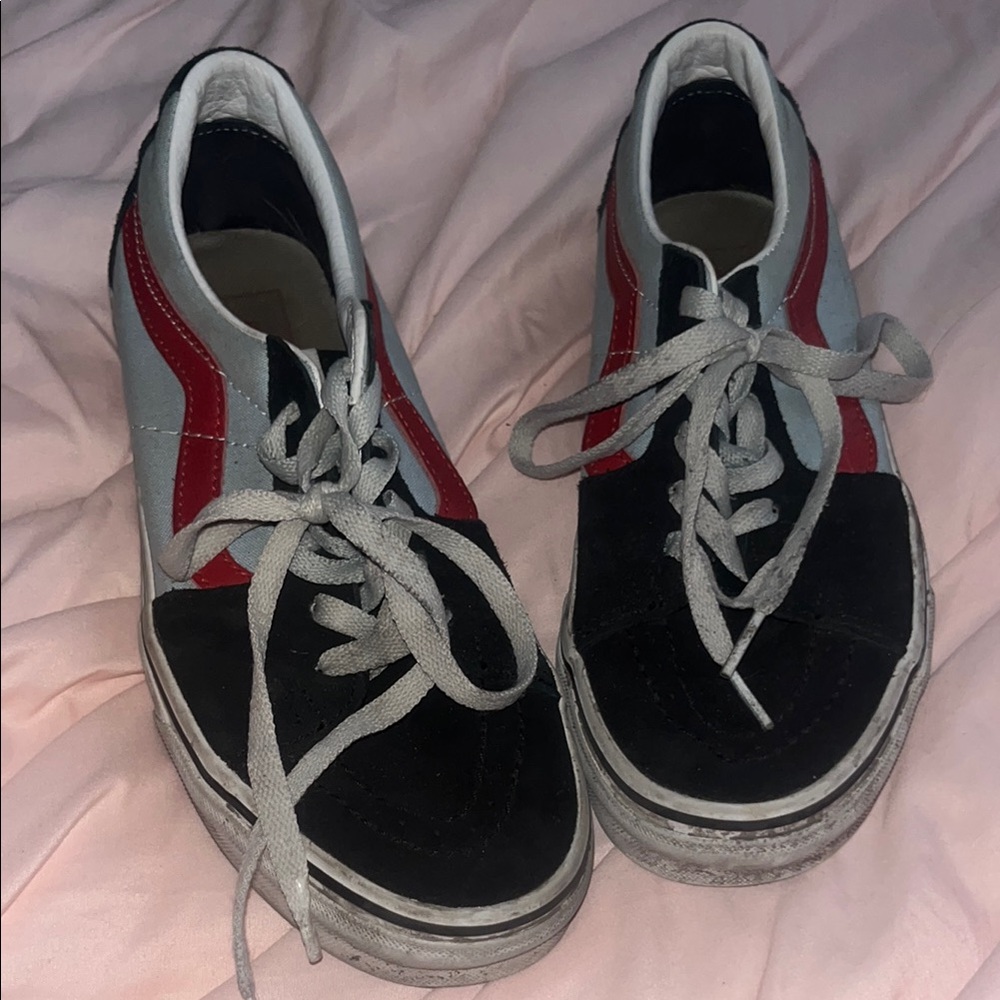 Stylish Black and Red Sneakers